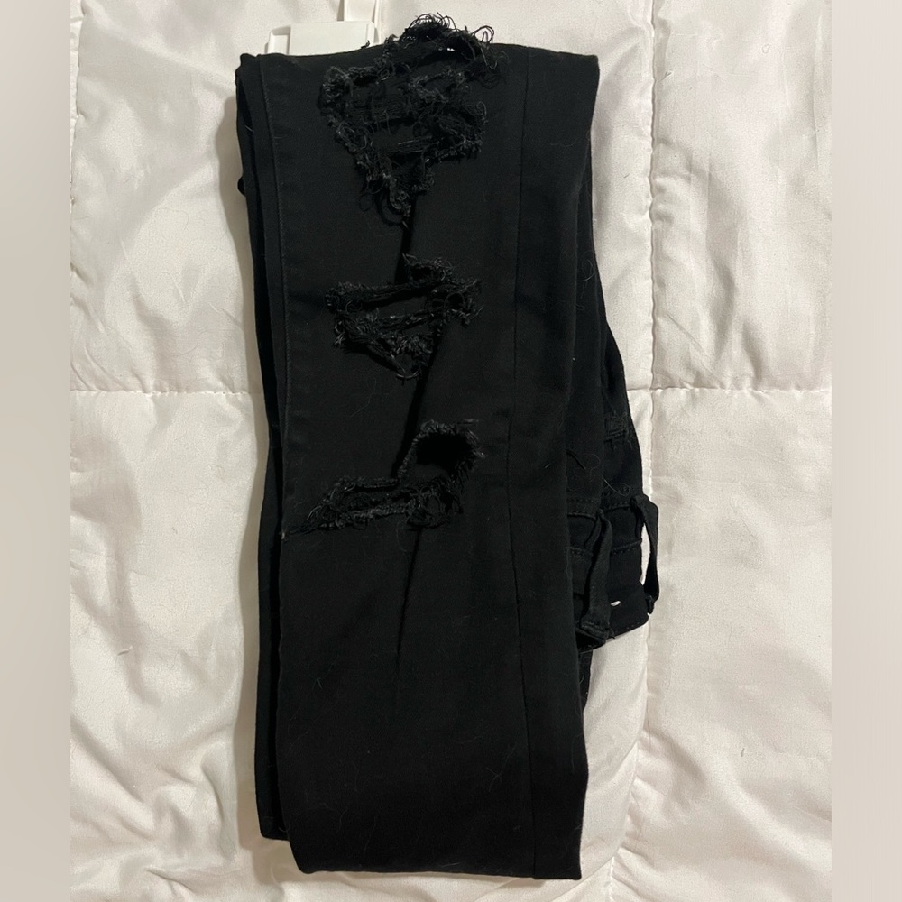 American Eagle Black Skinny Jeans, Size 0
